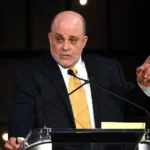 Mark Levin speaking at his Fox News show Life, Liberty & Levin