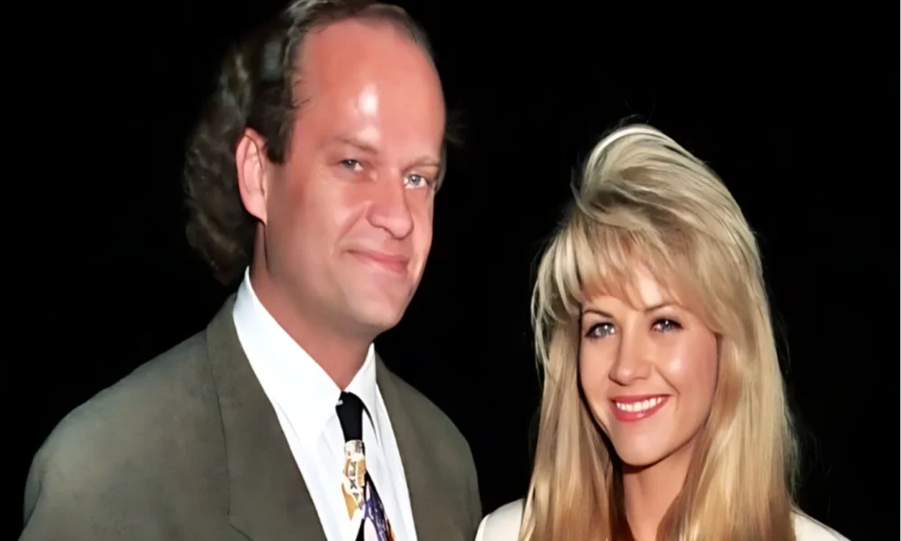 Kelsey Grammer and Leigh Anne Csuhany posing together during their marriage in the early 1990s.